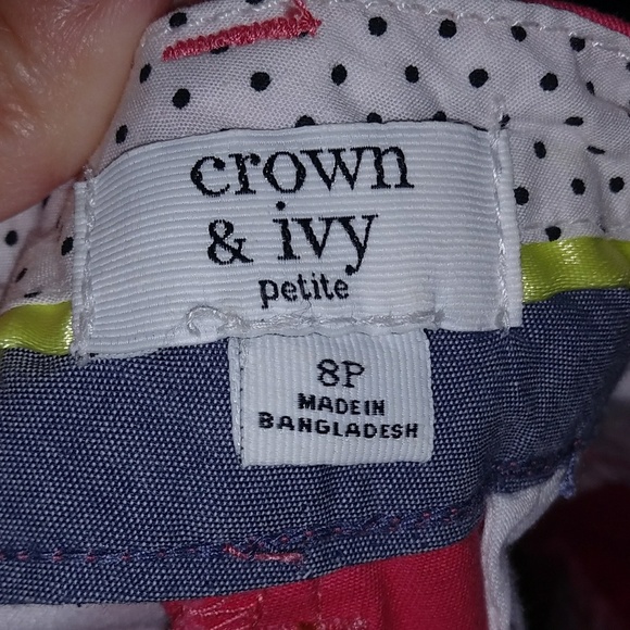 Crown and Ivy shorts sz 8P - Picture 3 of 3